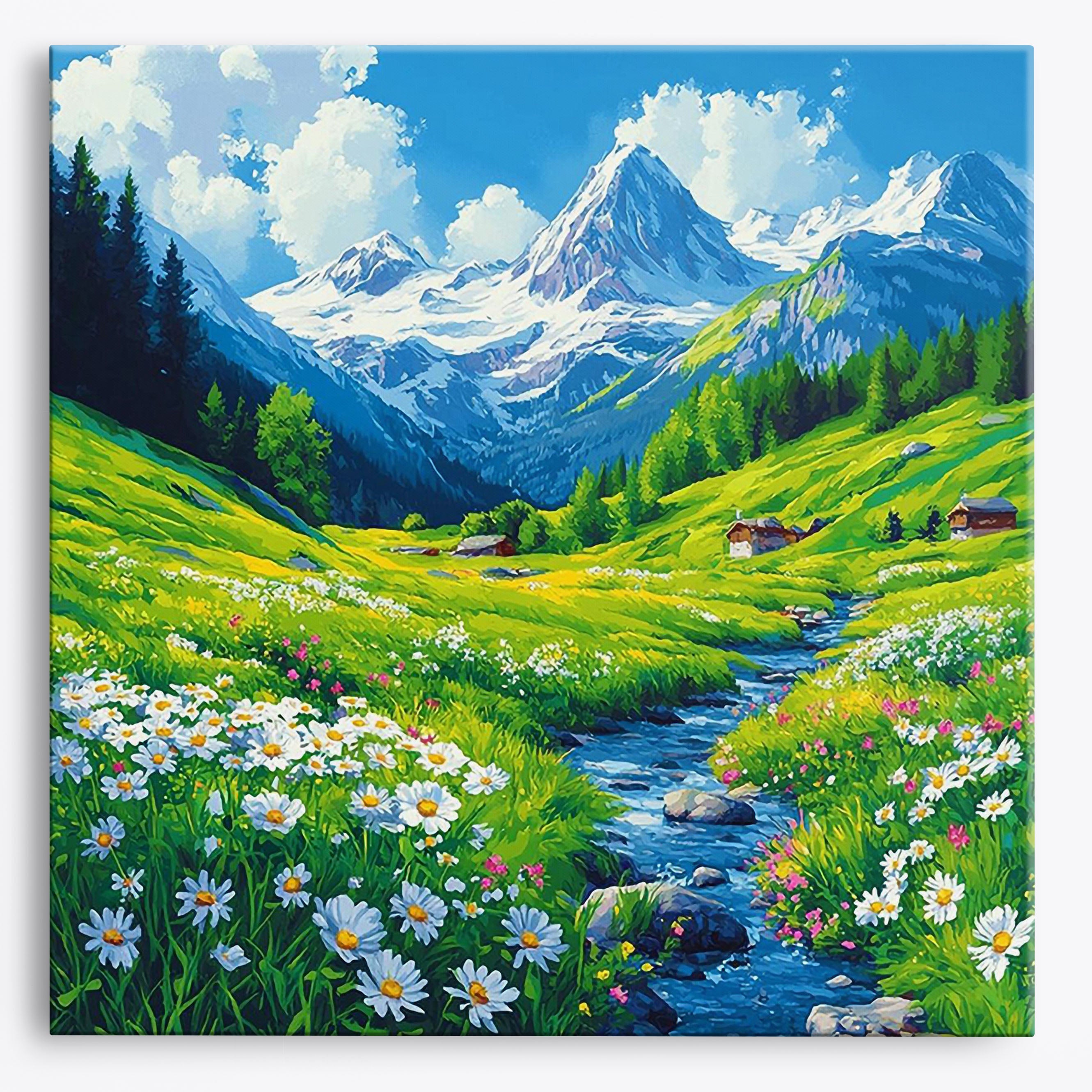 Alpine Tranquility No Frame / Regular (15.75"x15.75"/40x40cm) / 24 colors