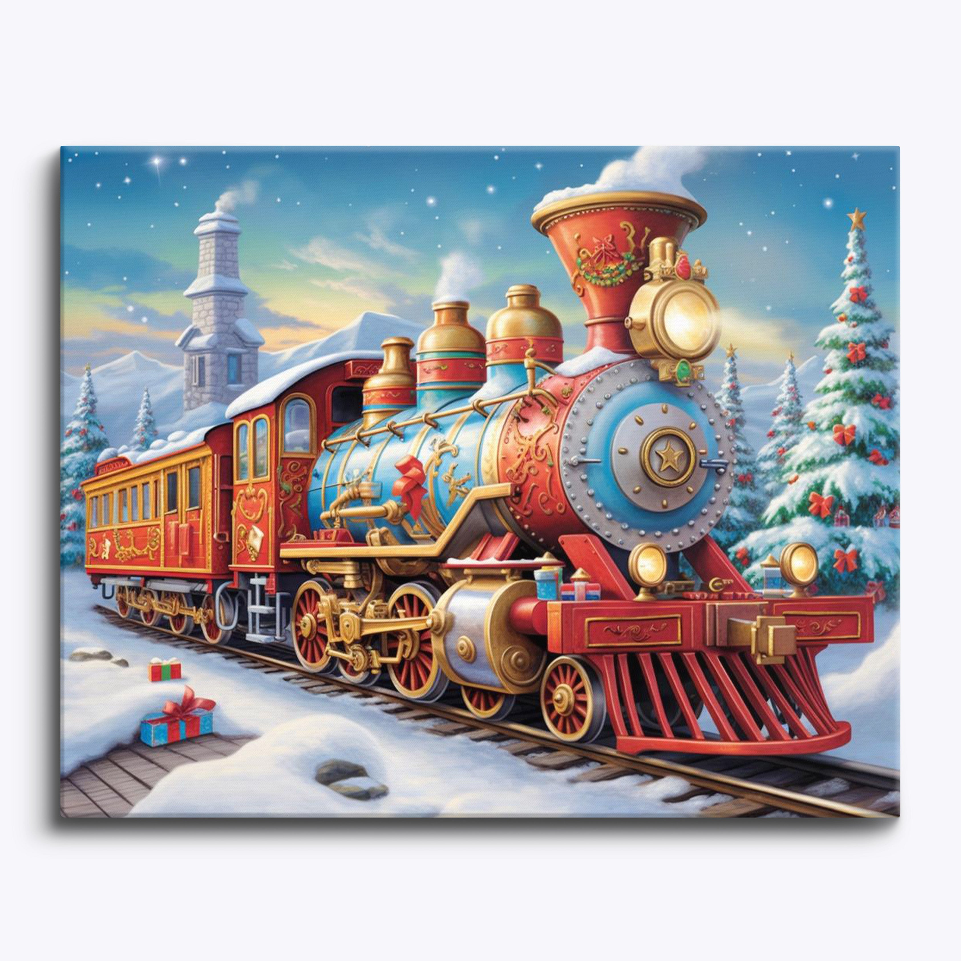 Christmas Train Journey No Frame