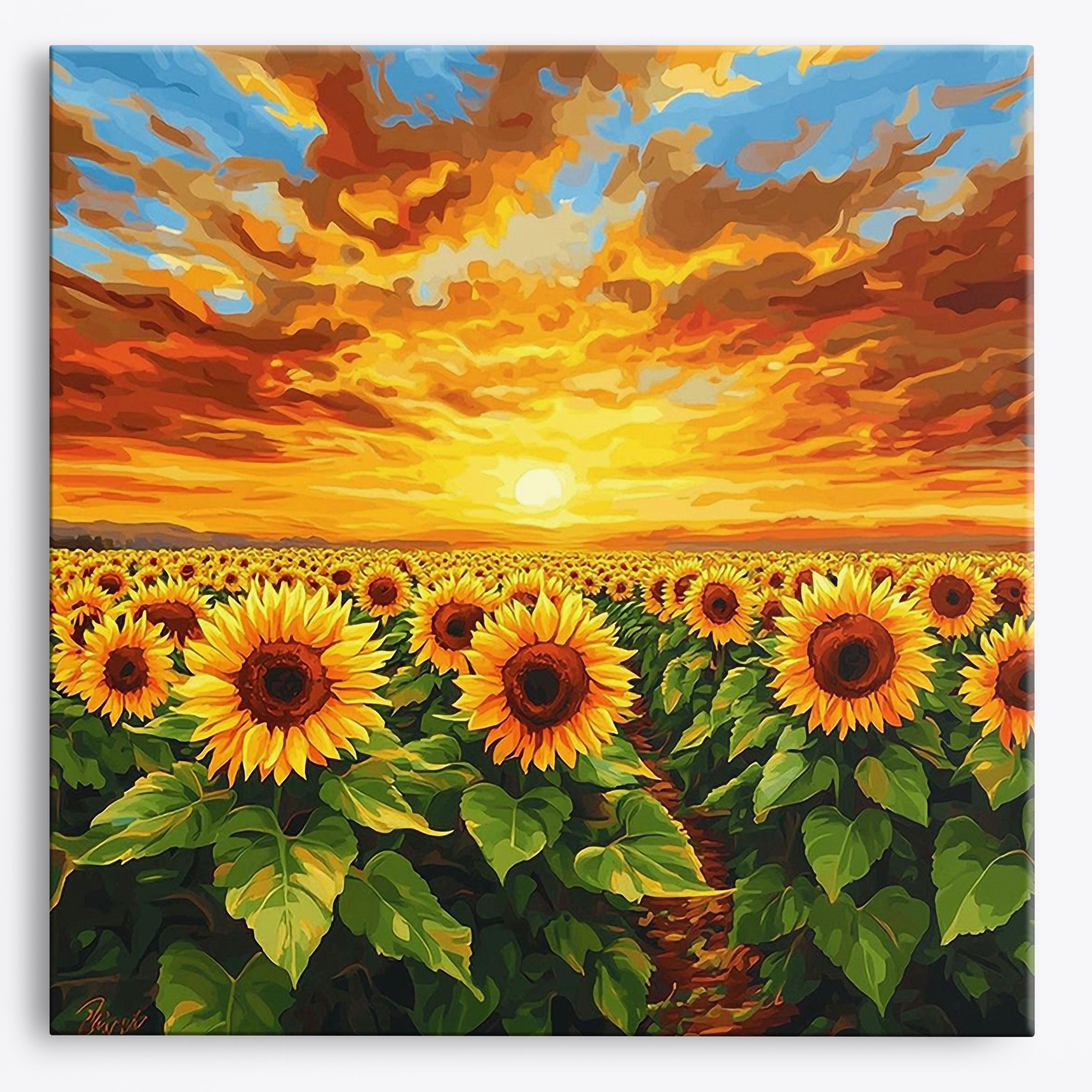 Field Fire No Frame / Regular (15.75"x15.75"/40x40cm) / 24 colors