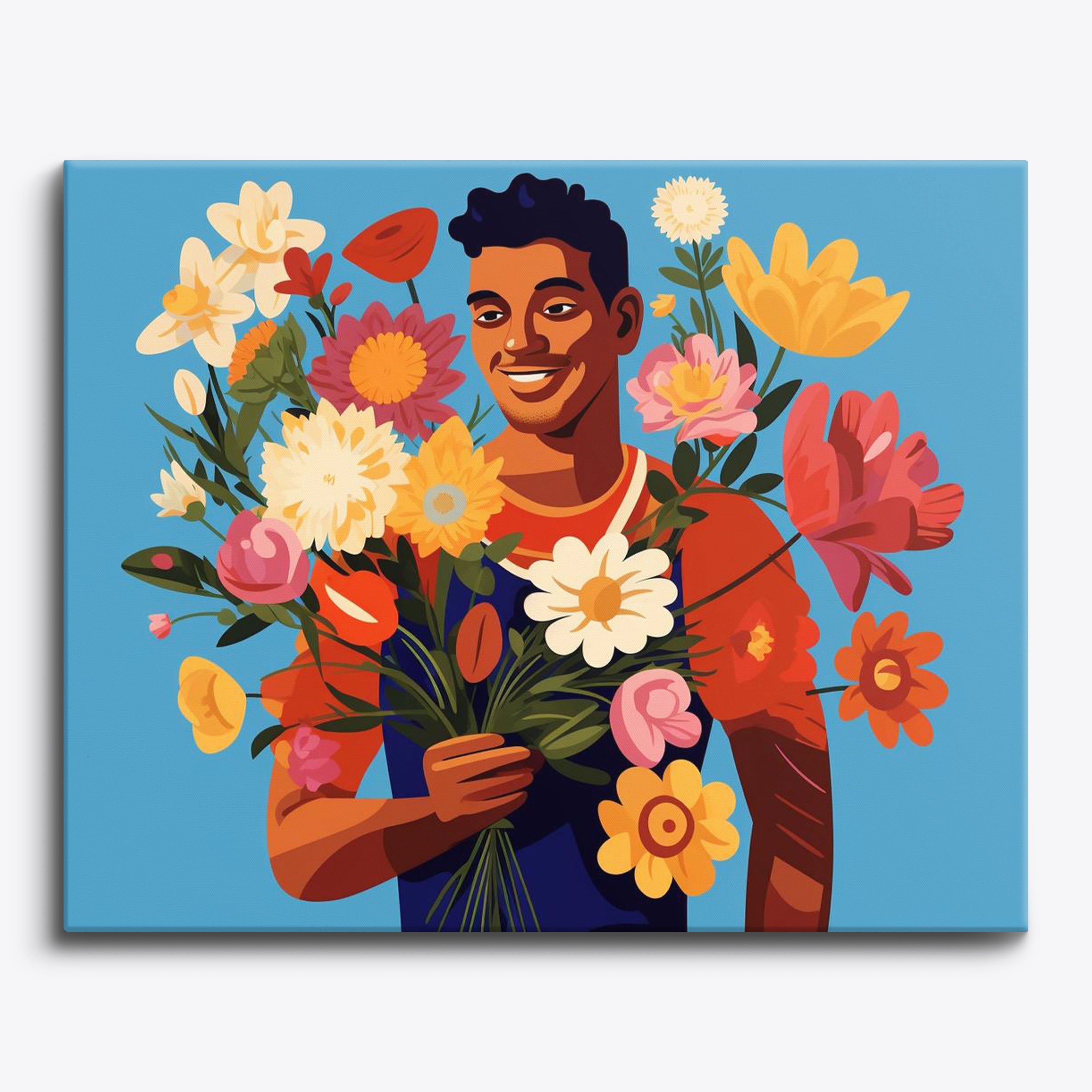 Floral Man No Frame / 24 colors