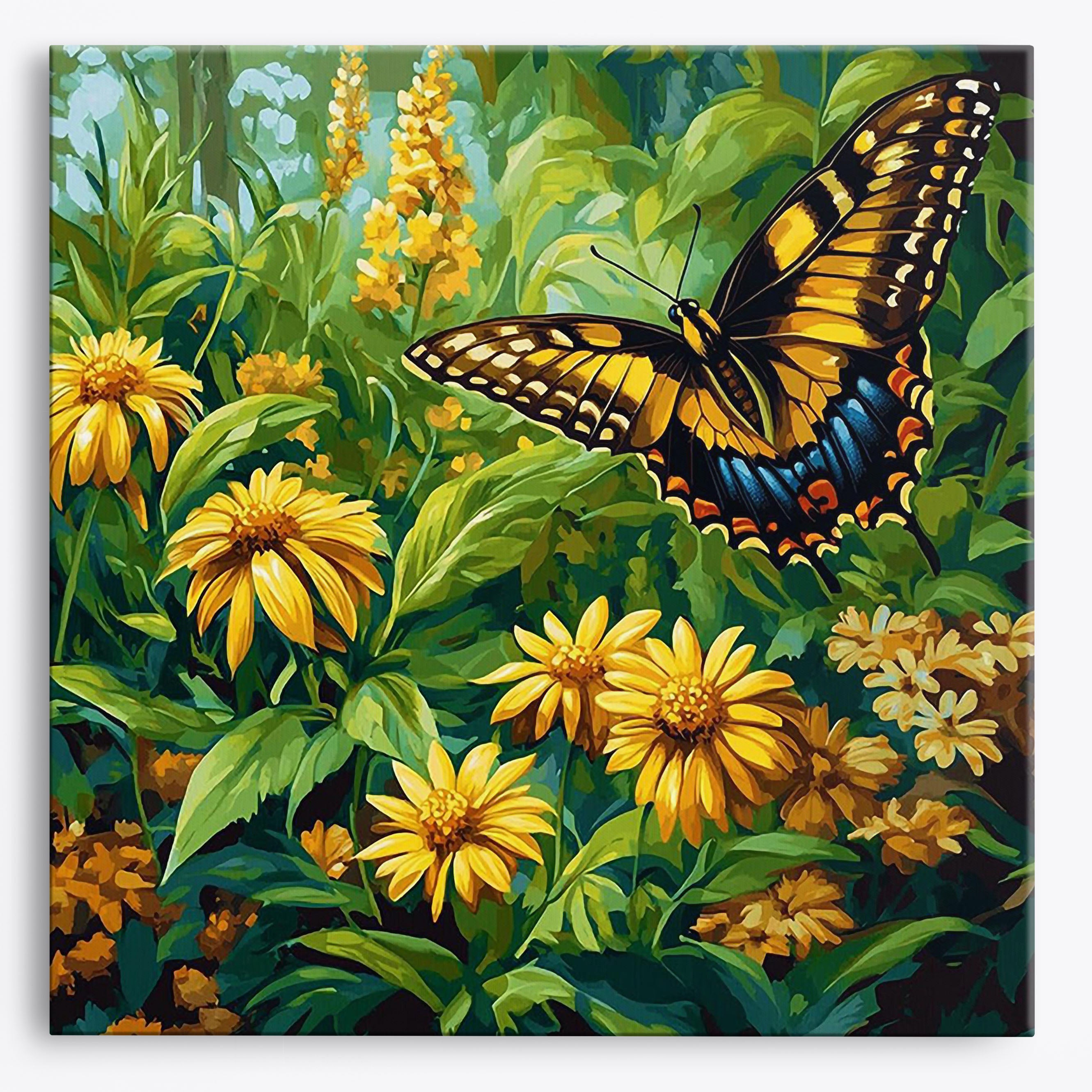 Fluttering Garden No Frame / Regular (15.75"x15.75"/40x40cm) / 24 colors