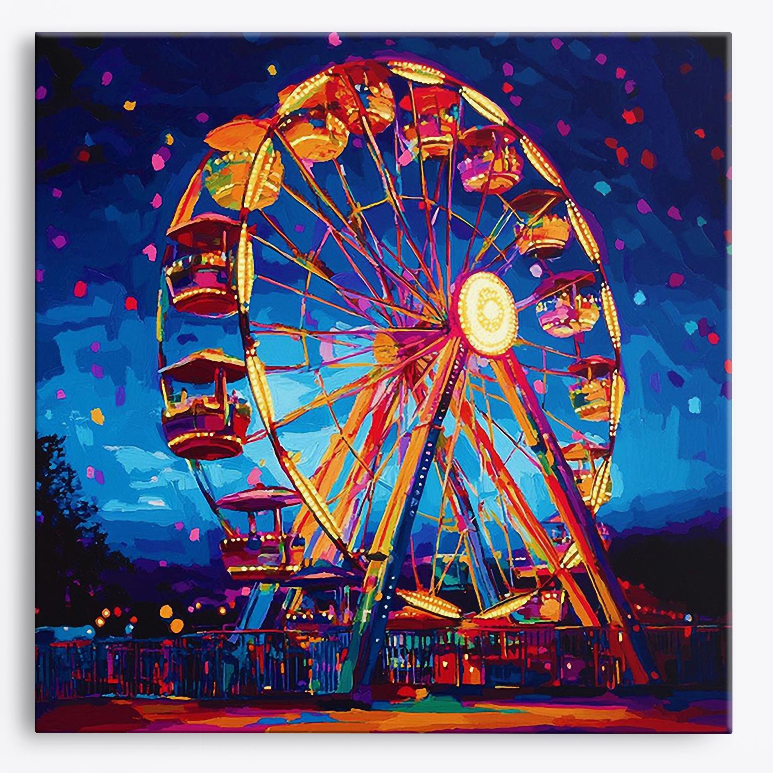 Glowing Wheel No Frame / Regular (15.75"x15.75"/40x40cm) / 24 colors