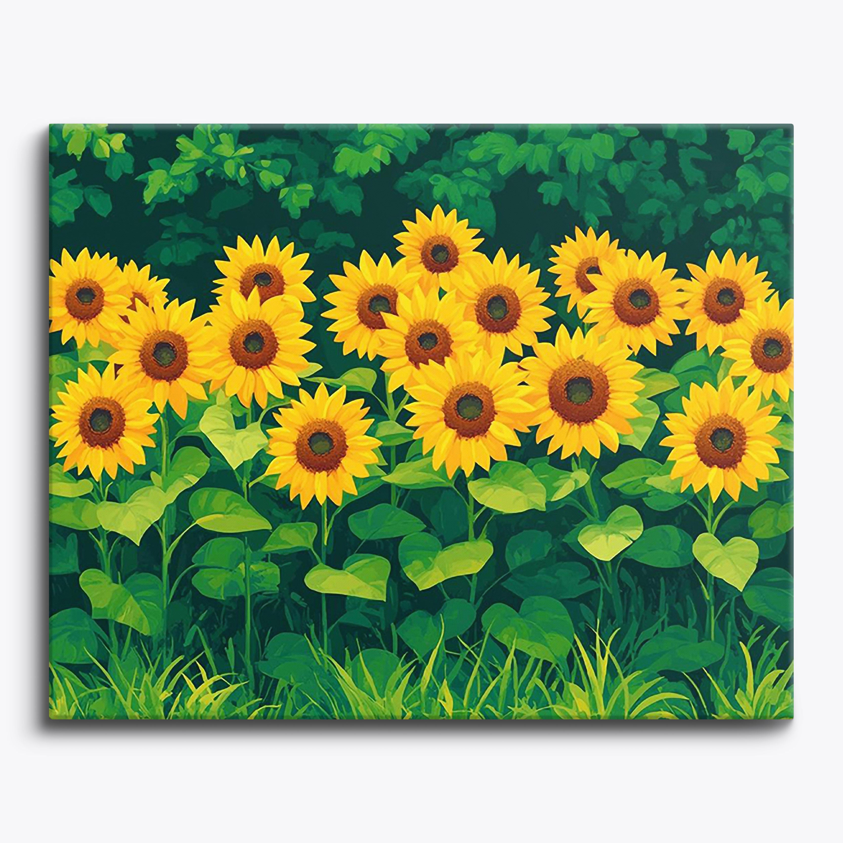 Golden Blooms No Frame / Regular (15.75"x19.7"/40x50cm) / 24 colors