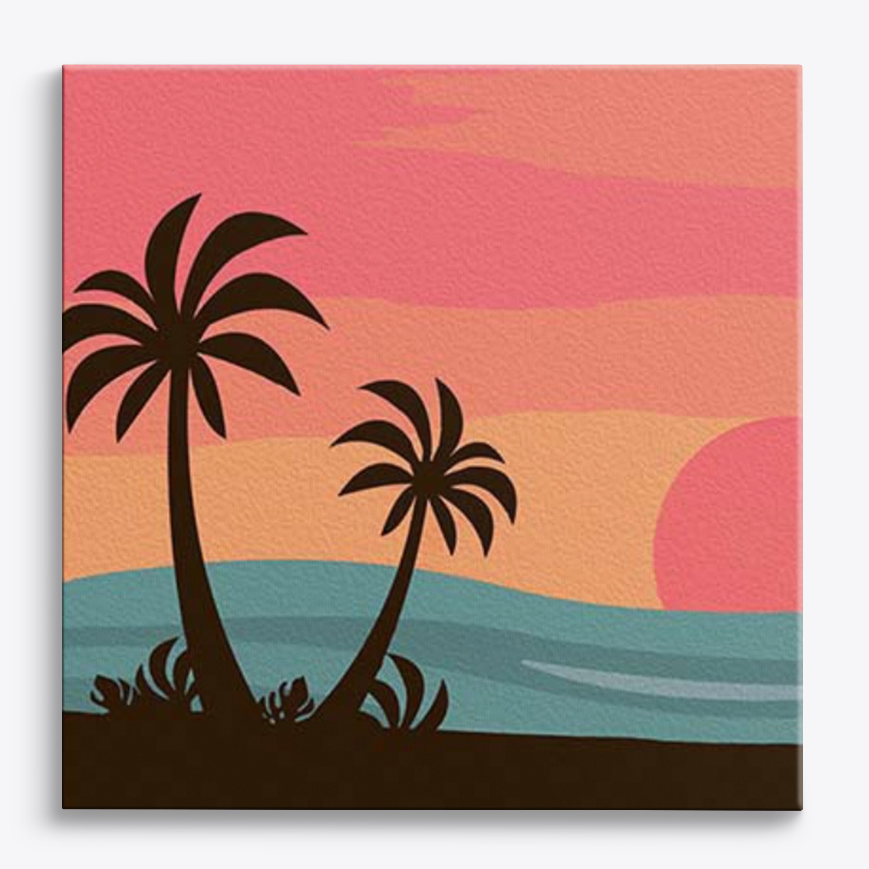 Abstrakter tropischer Sonnenuntergang Mini Kit