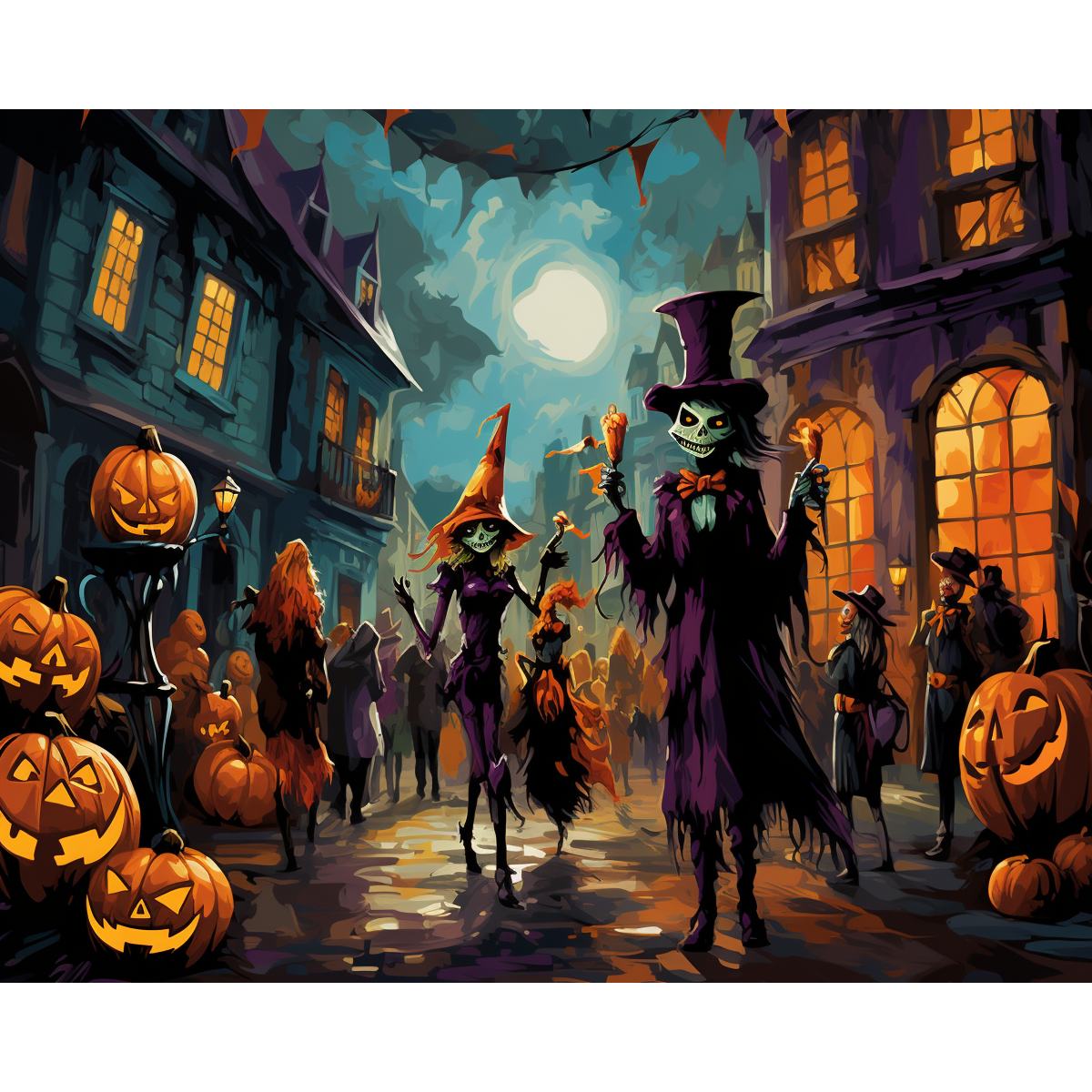 Buntes Halloween-Spektakel
