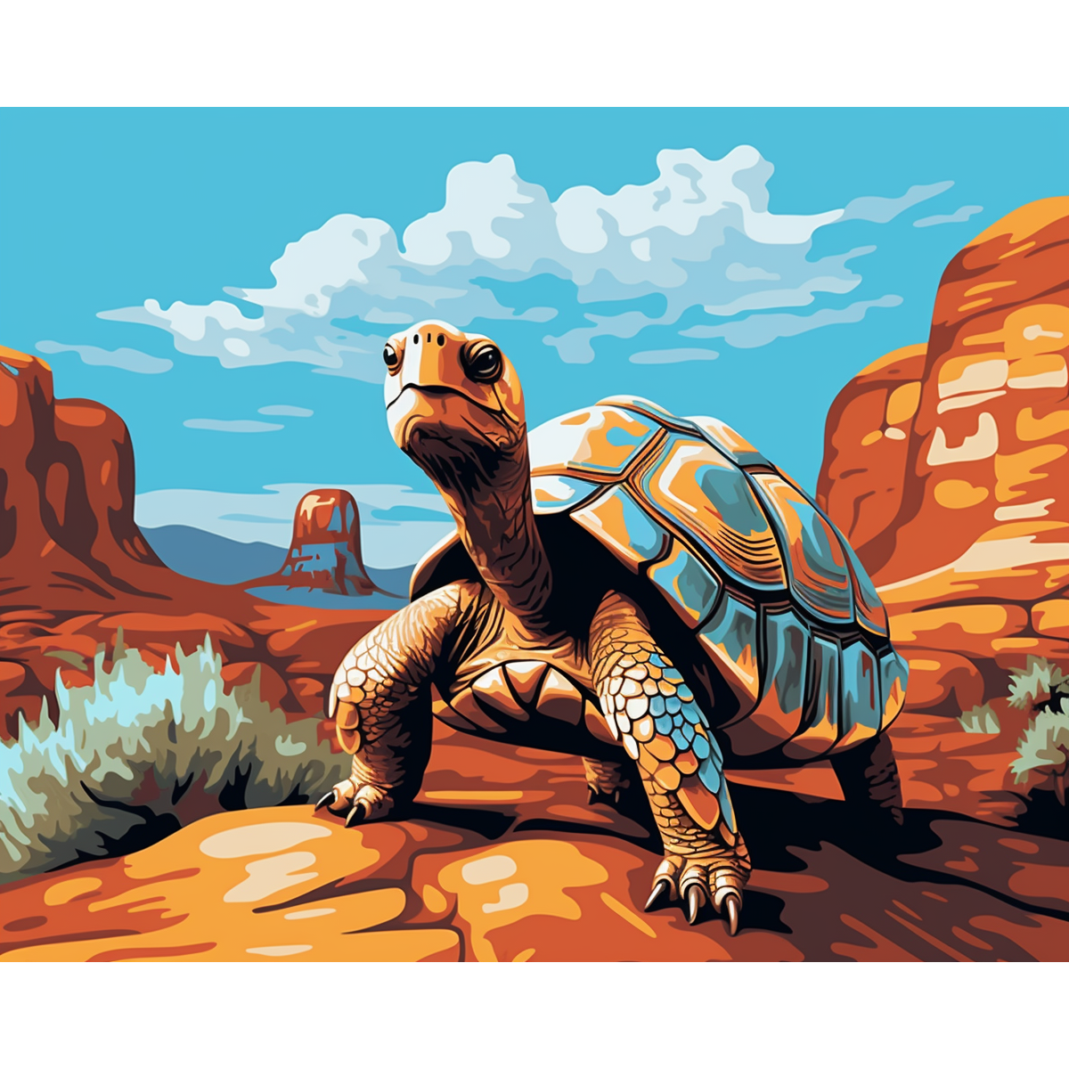 Wüste Seeschildkröte