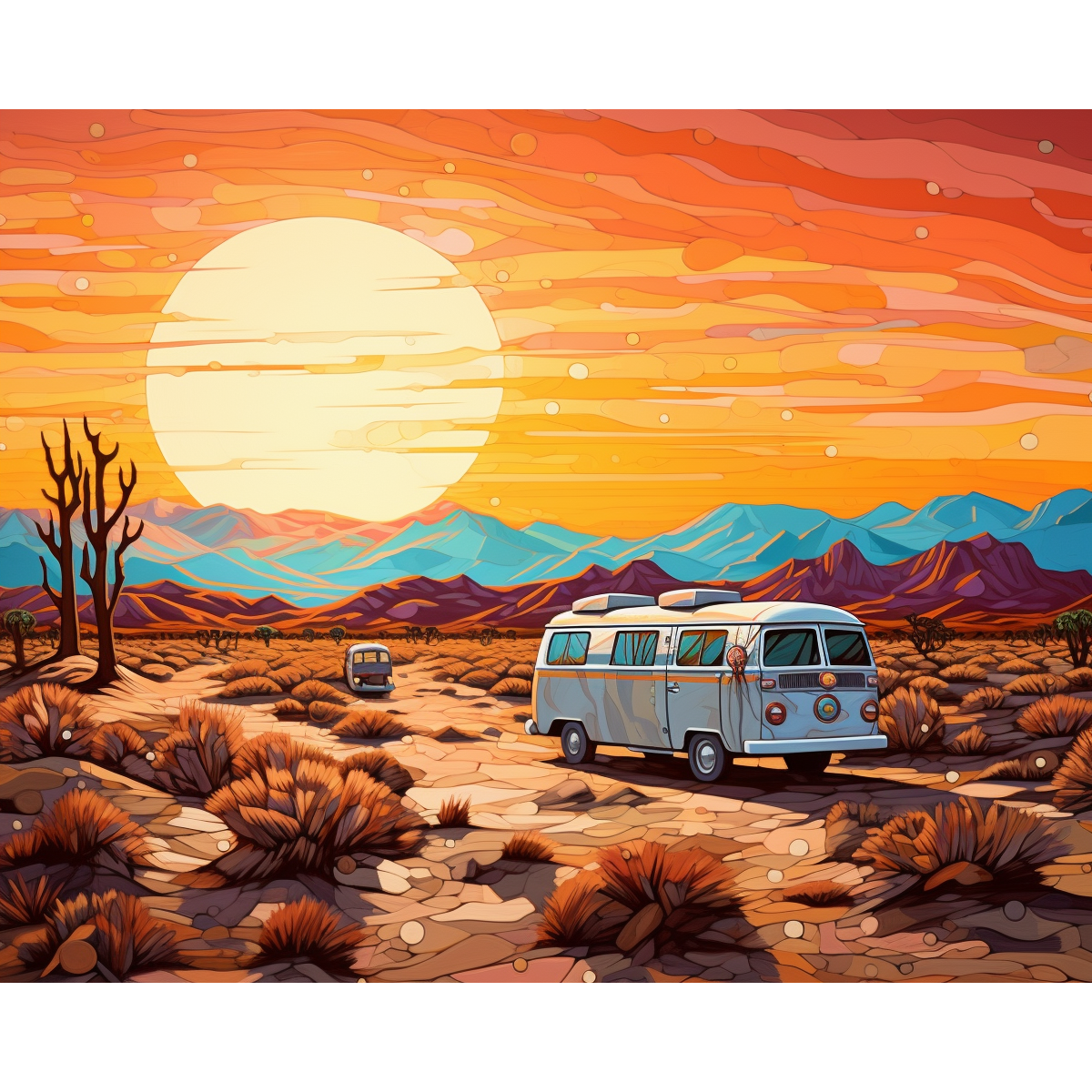 Wüsten-Sonnenuntergang Rv