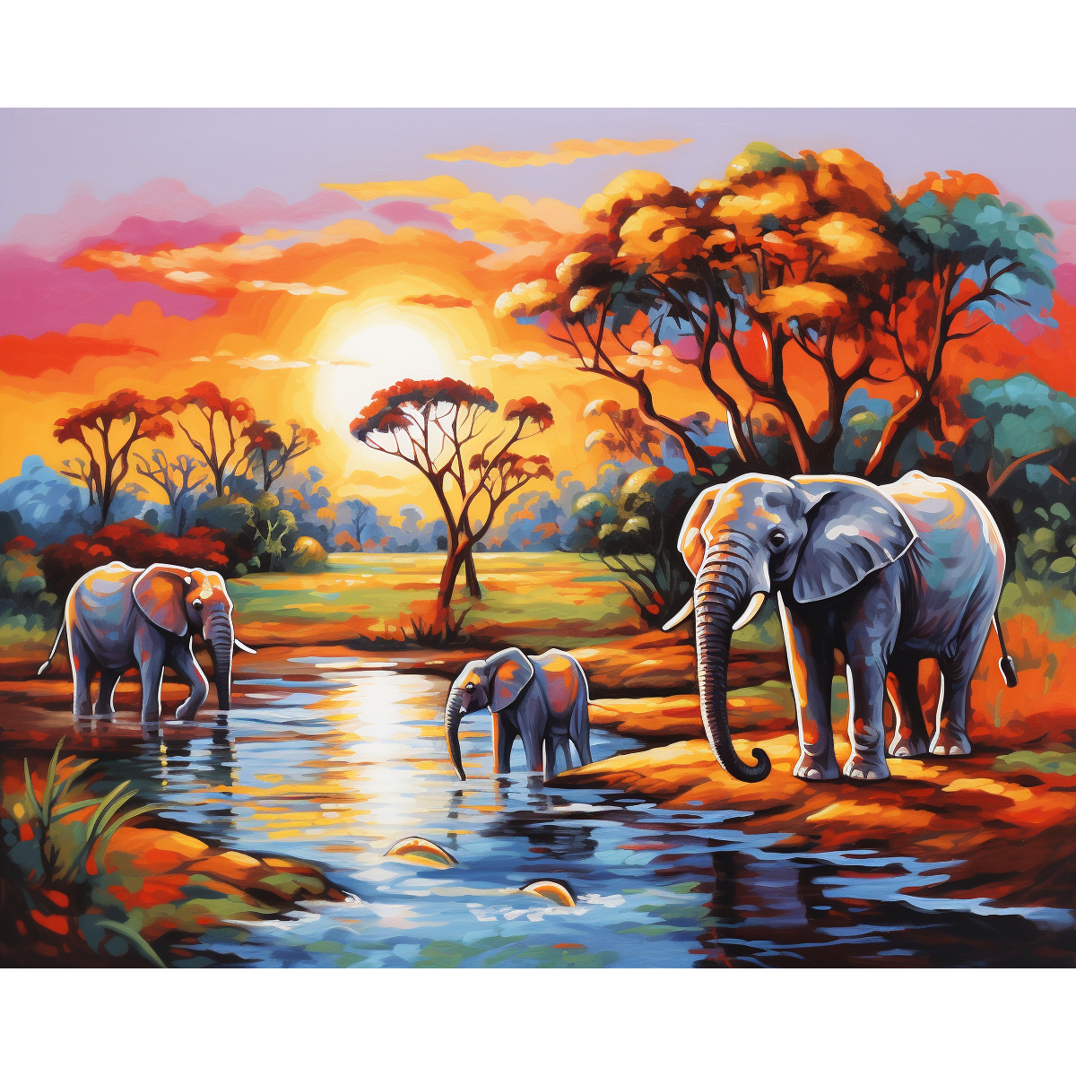 Elefanten-Mosaik