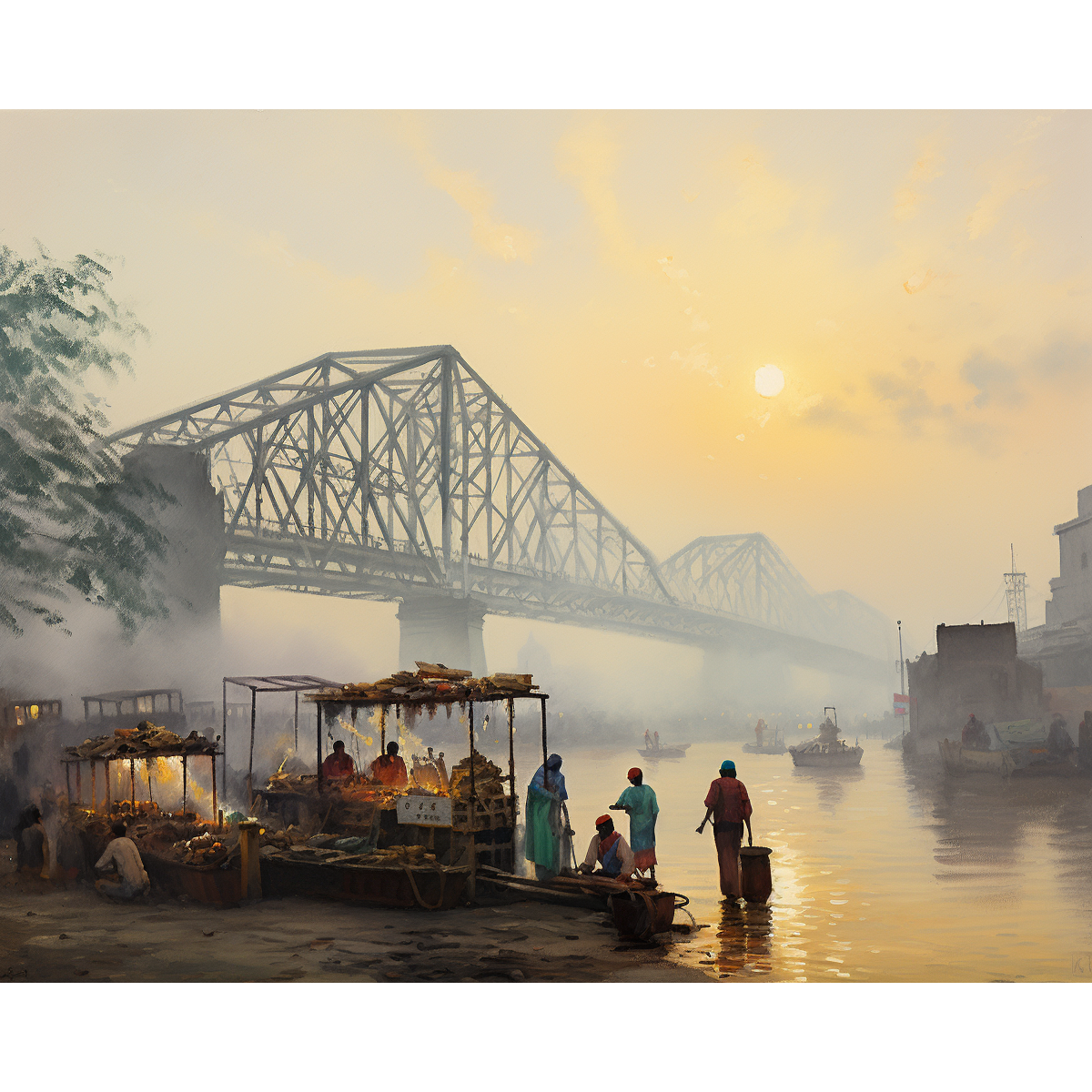 Kolkata Howrah-Brücke