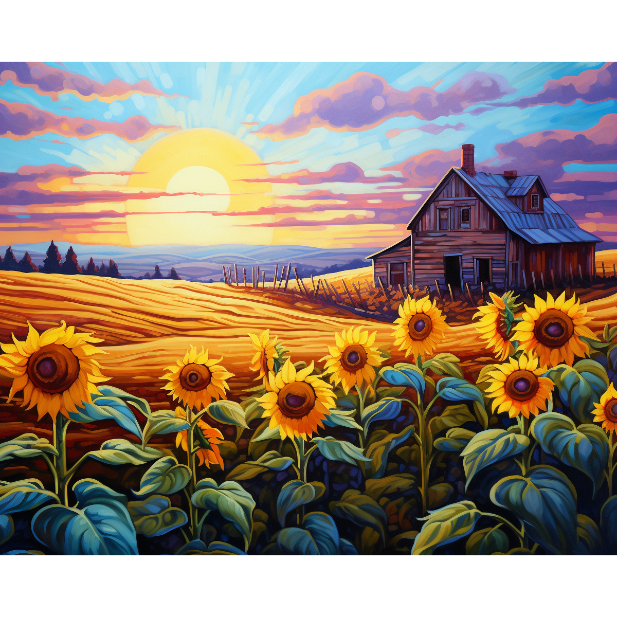 Sonnenblumen-Farm